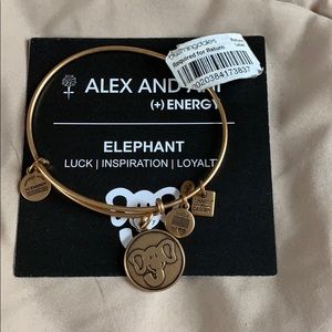 Alex and Ani Gold Elephant Bracelet